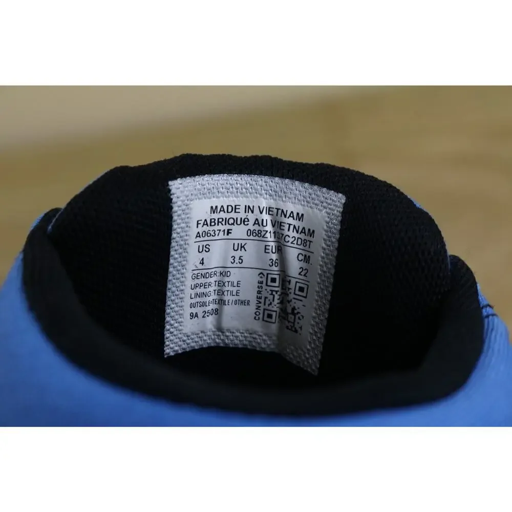 New Converse Sneakers Boys 4 Blue Black Colorblock Chuck Taylor All Star Axel
